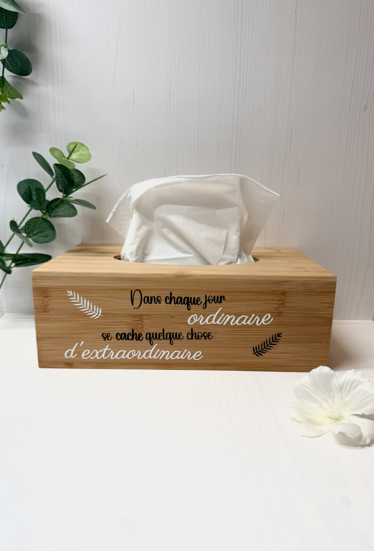 Boîte à mouchoirs personnalisé — Cyntia Créations