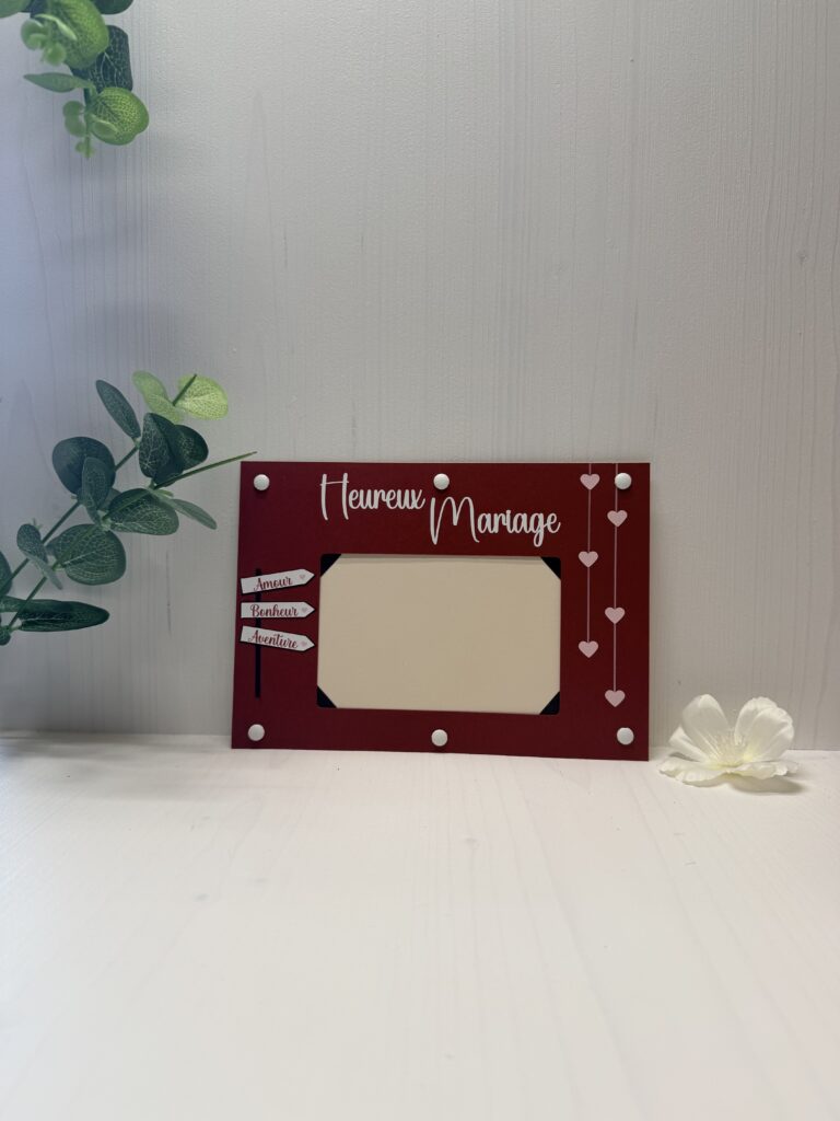 Carte cadeau Double Bonheur Cyntia Créations — version mariage