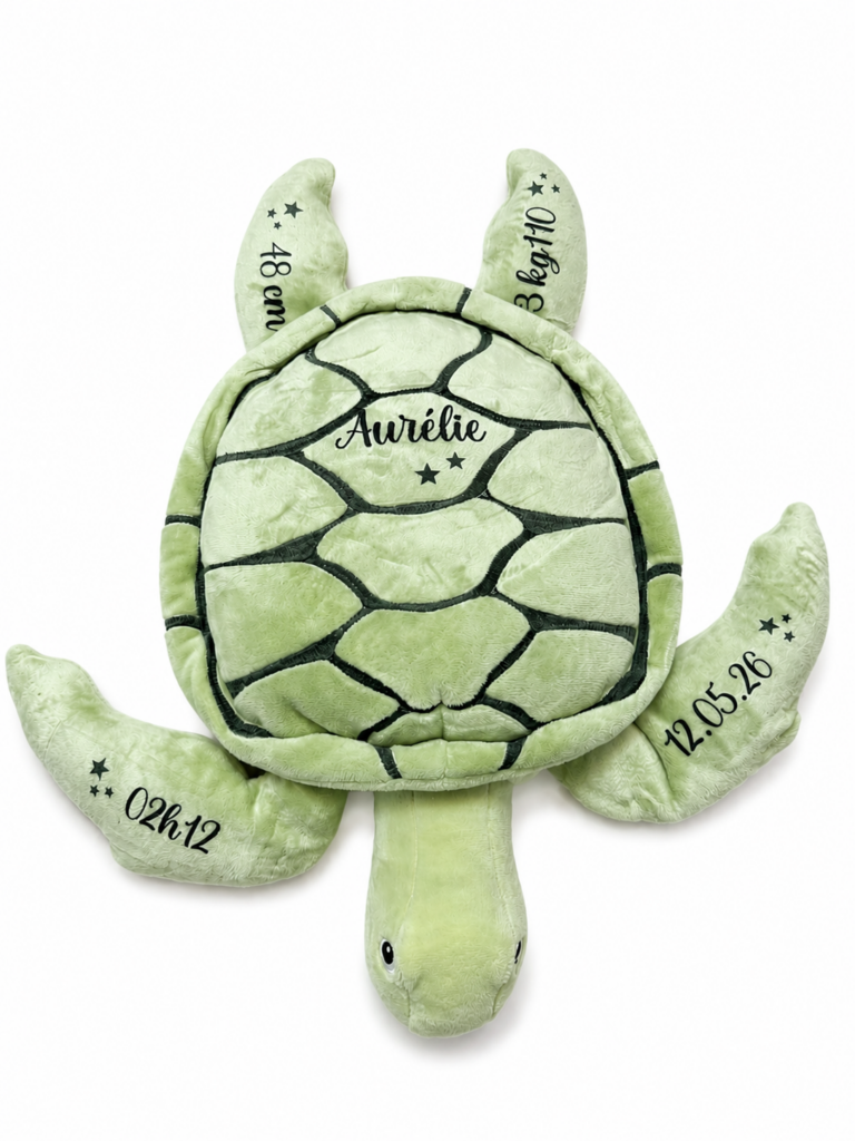 Peluche tortue personnalisé — Cyntia Créations