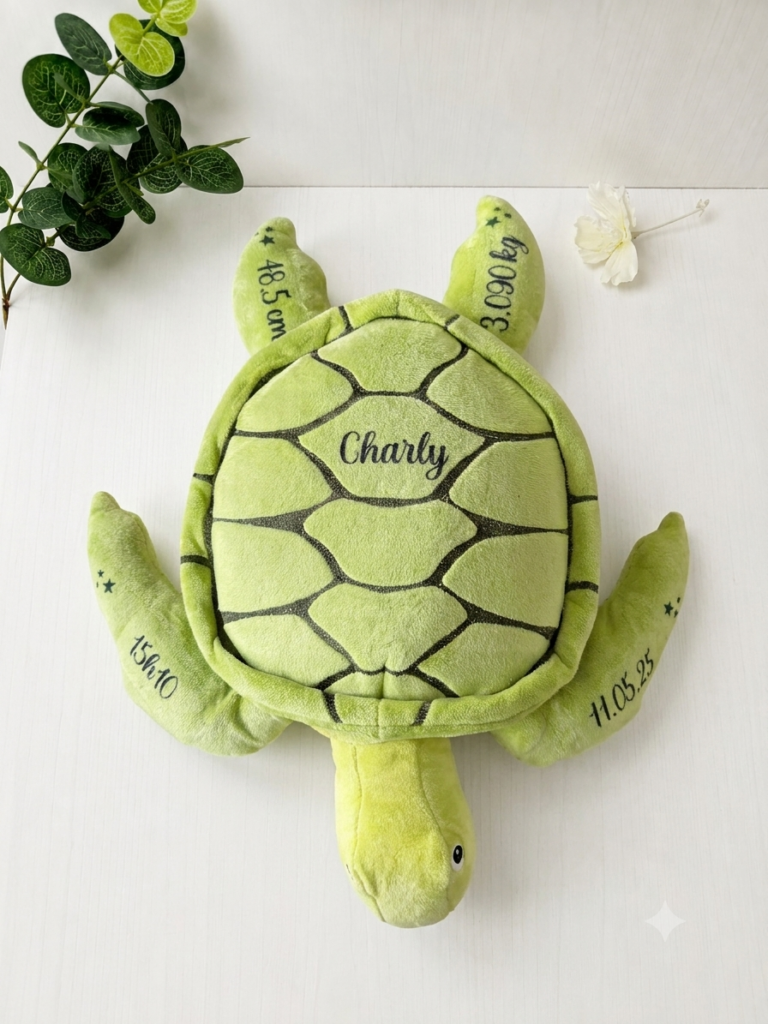 Peluche tortue personnalisé — Cyntia Créations