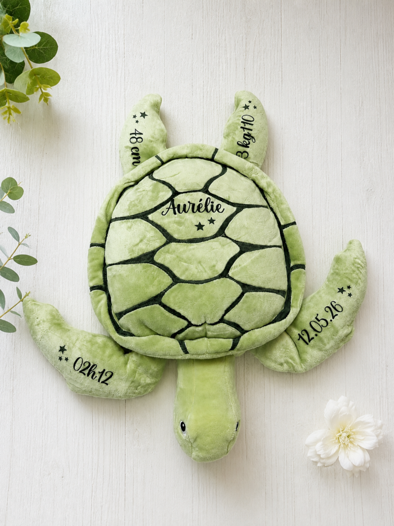 Peluche tortue personnalisé — Cyntia Créations