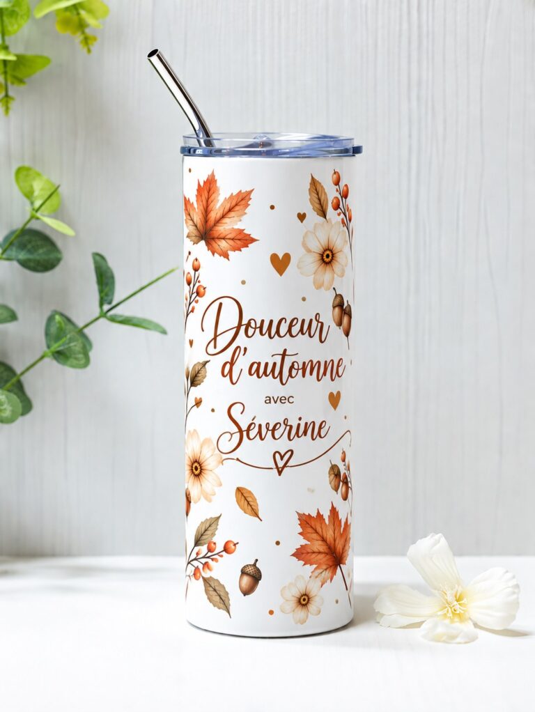Création sur mesure Cyntia Créations — tumbler isotherme