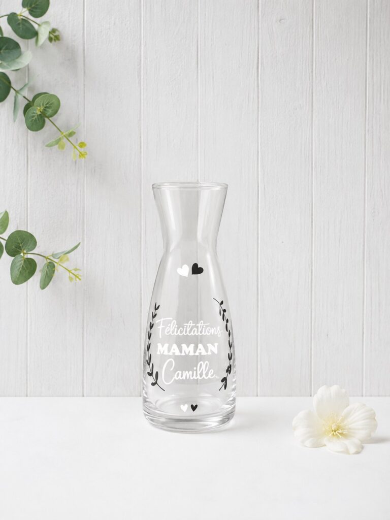 Création sur mesure Cyntia Créations — vase personnalisé