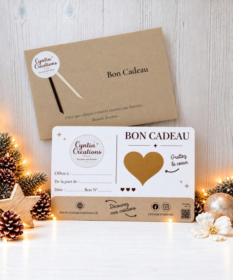 Bon cadeau Cyntia Créations à gratter — Cyntia Créations