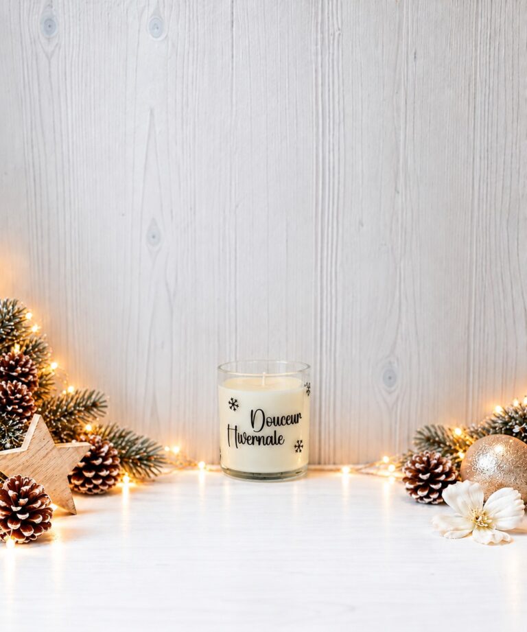 Bougie « Douceur Hivernale » — Cyntia Créations