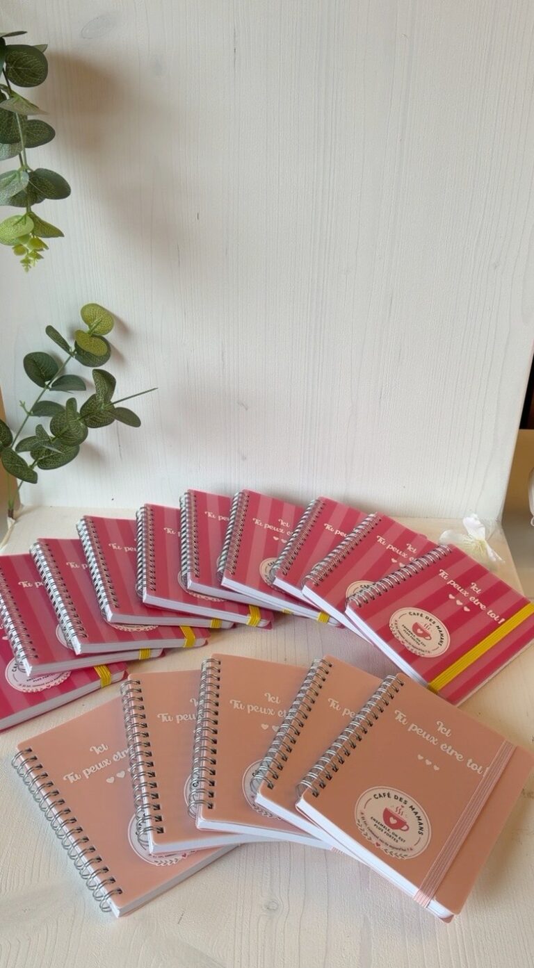 Création sur mesure Cyntia Créations — carnets du Café des Mamans