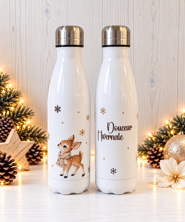 Gourdes isothermes d’hiver, 500 ml — Cyntia Créations